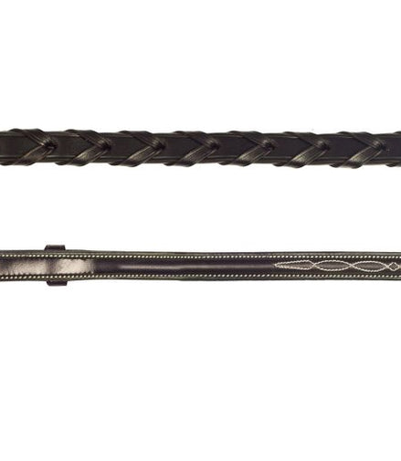 Schockemöhle Hunter Laced Fancy Reins Hooks Embroidered