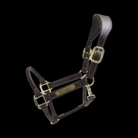 Kentucky Neckpiece Anatomic Leather Halter Brown 