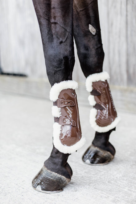 Kentucky Vegan Wool Tendon Boots Bamboo Elastic