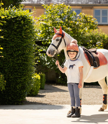 LeMieux Mini Suede Jump Saddle Pad Apricot