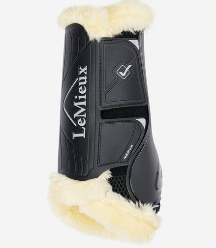 LeMieux Motionflex Dressuur Peesbeschermers met faux fur