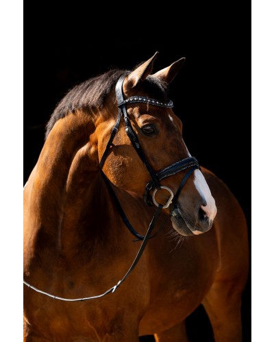 HB Showtime Jump Rocky Glitter Snaffle Bridle