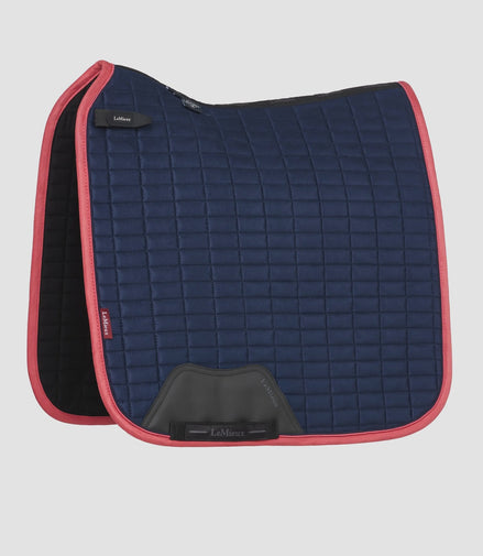 Lemieux Suede Saddle Pad Navy/Cranberry