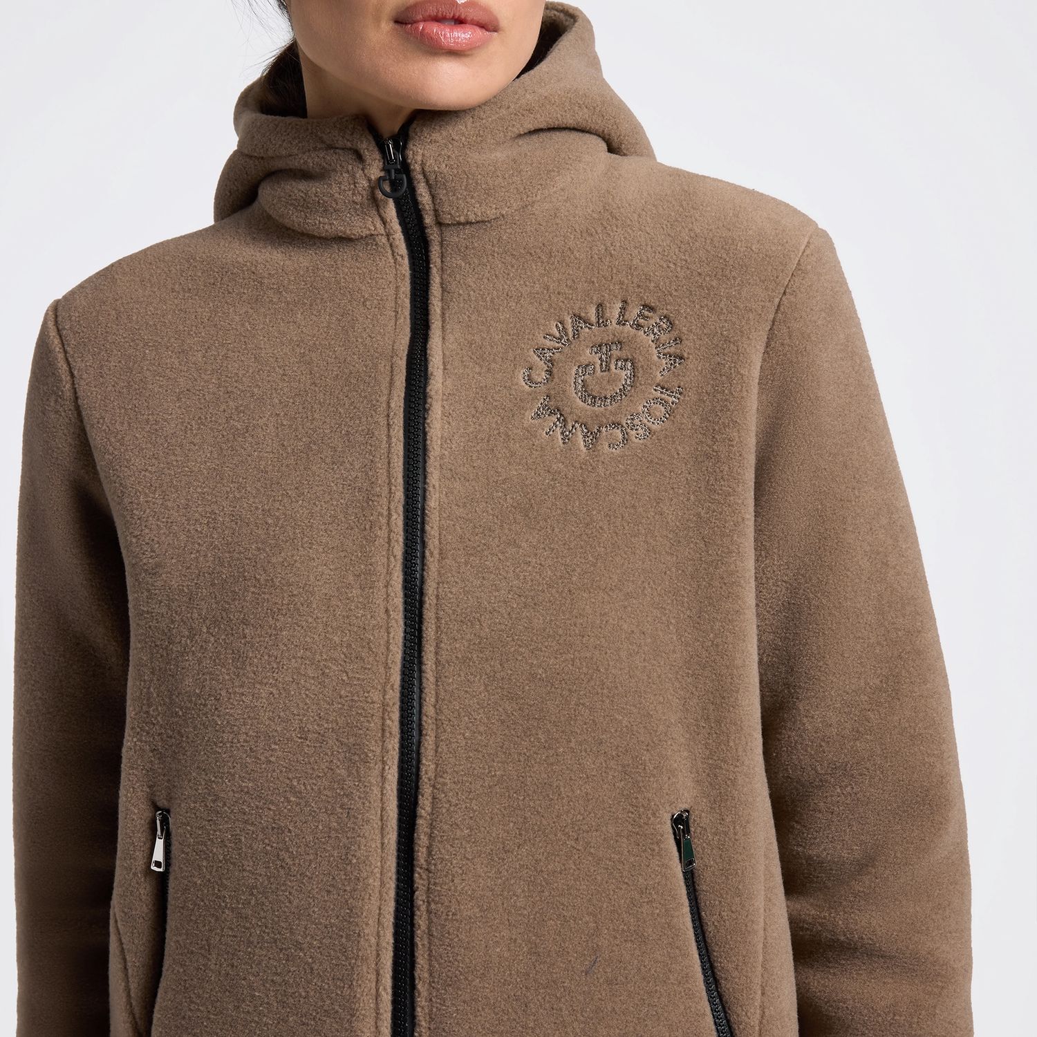 Cavalleria Toscana Fleece Zip Hoodie Dames