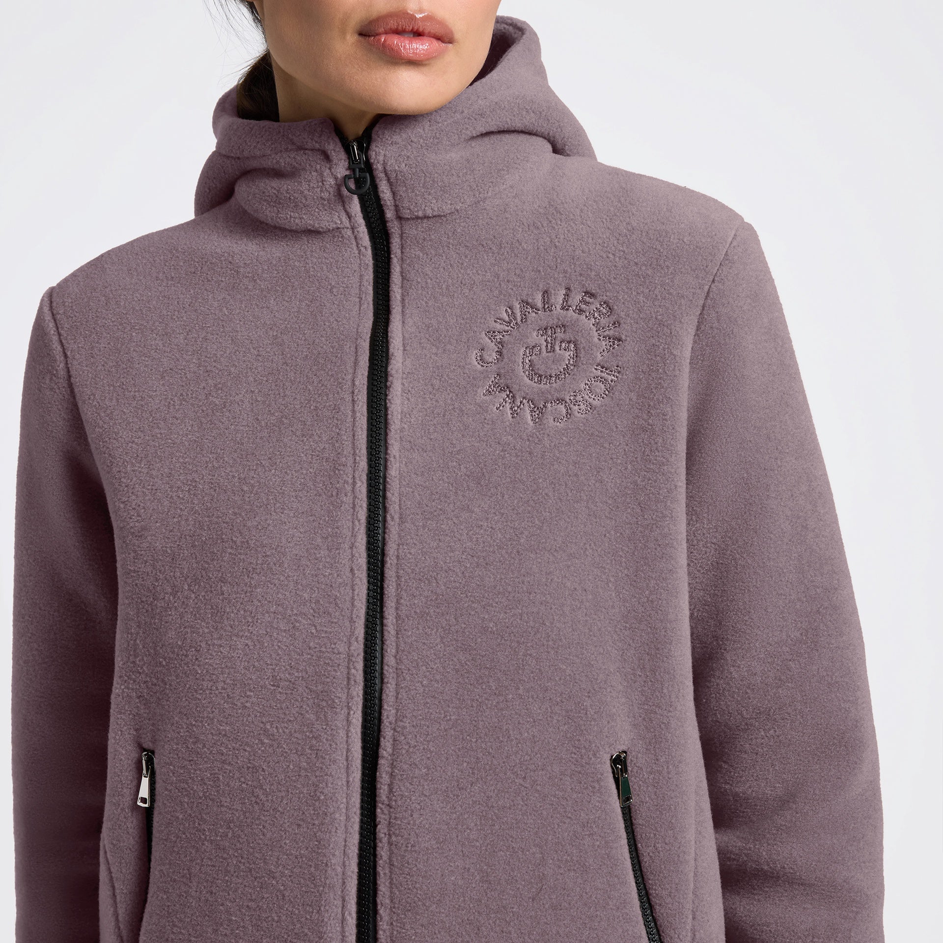 Cavalleria Toscana Fleece Zip Hoodie Dames