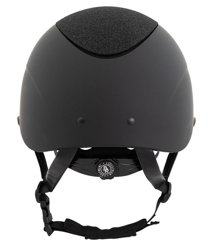 Casque d'équitation BR Theta Plus peint à paillettes rose doré