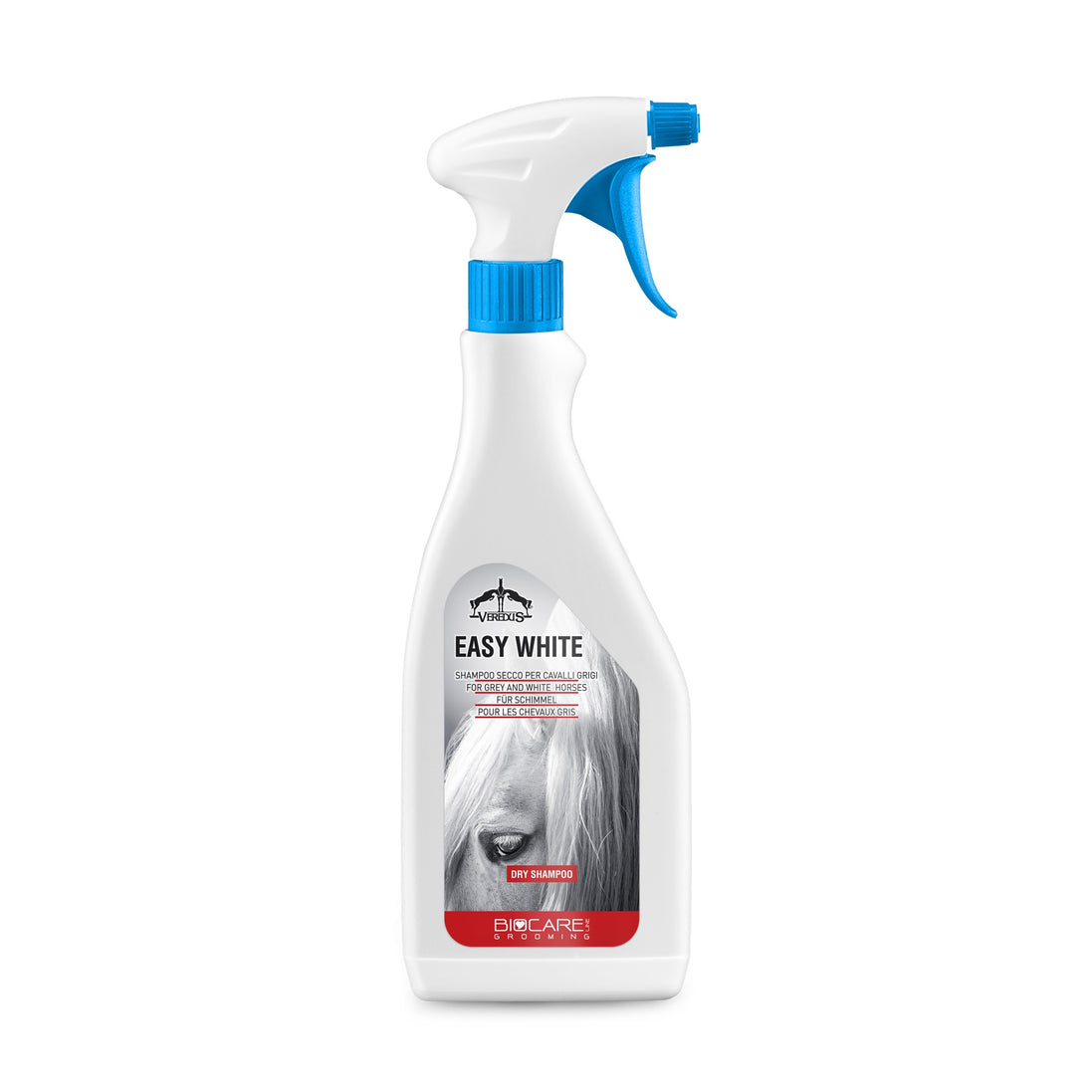 Veredus Easy White Droogshampoo voor grijze paarden