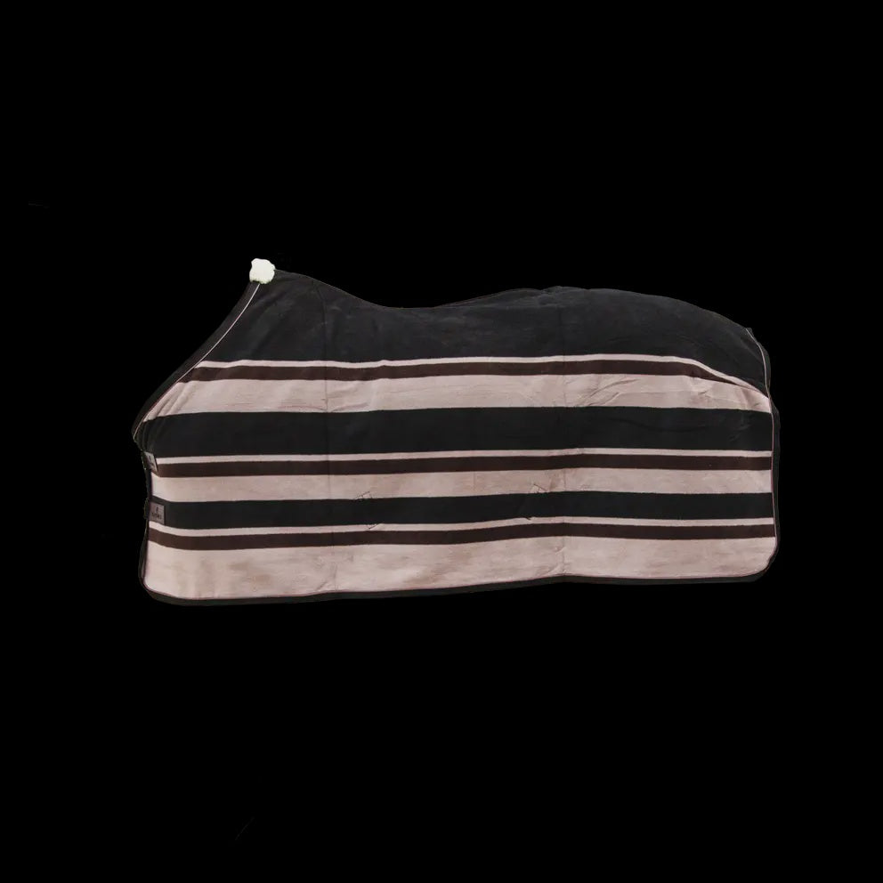 Kentucky Fleece Paardendeken Heavy Stripes Brown/Beige