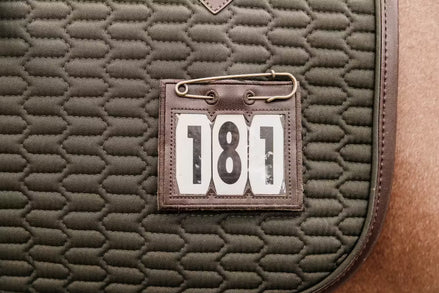 Kentucky Head Number PVC With Safety Pin
