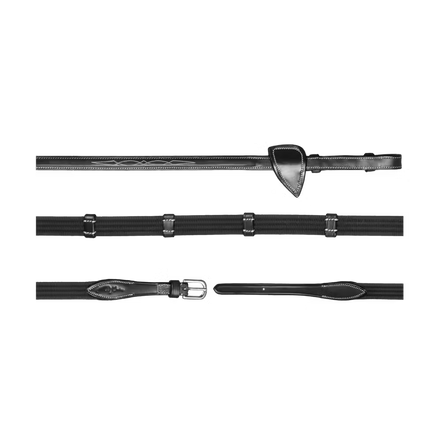 Dy'on 5/8 (16mm) Geweven Teugels met 9 Stops Hunter Collection