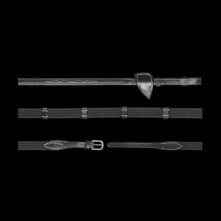Dy'on 5/8 (16mm) Geweven Teugels met 9 Stops Hunter Collection