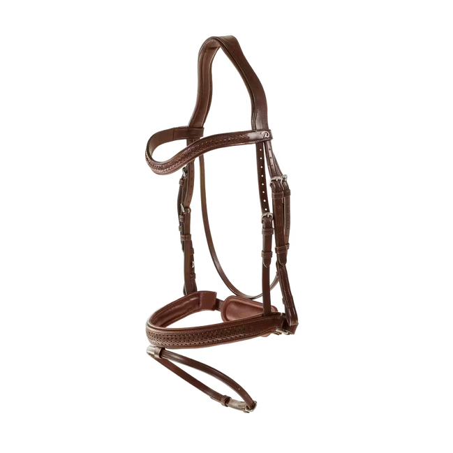 Dy'on Plaited Flash Noseband Hoofdstel with Pull back