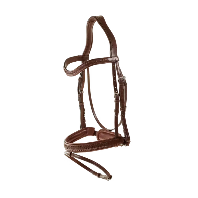 Dy'on Plaited Flash Noseband Hoofdstel with Pull back – trenshoofdstel | Maddelin Equestrian