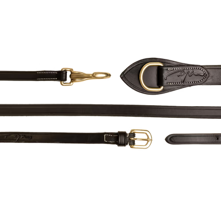 Dy'on Full Leather Draw Reins 1/2 - D Collection