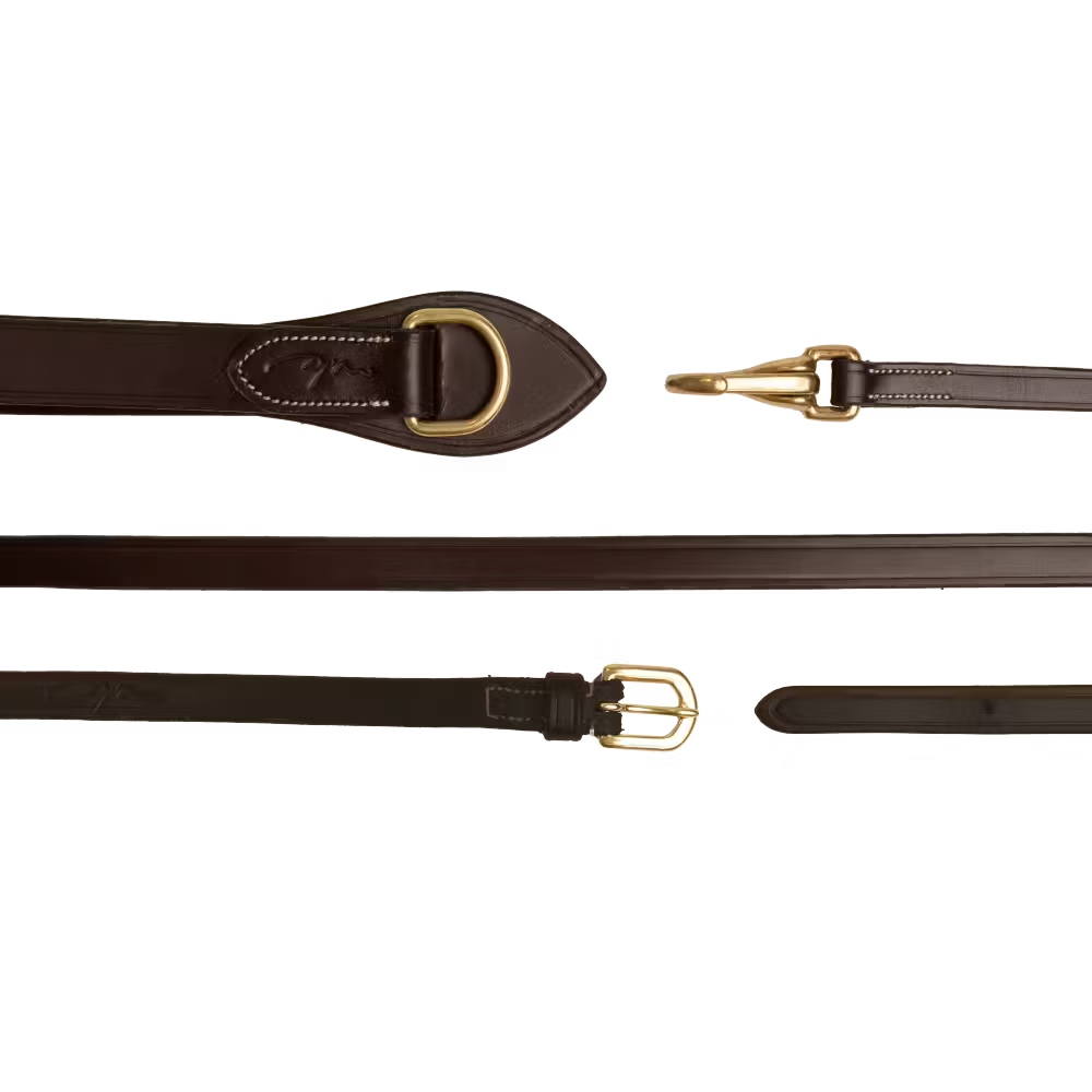 Dy'on Full Leather Draw Reins 1/2 - D Collection