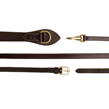 Dy'on Full Leather Draw Reins 1/2 - D Collection
