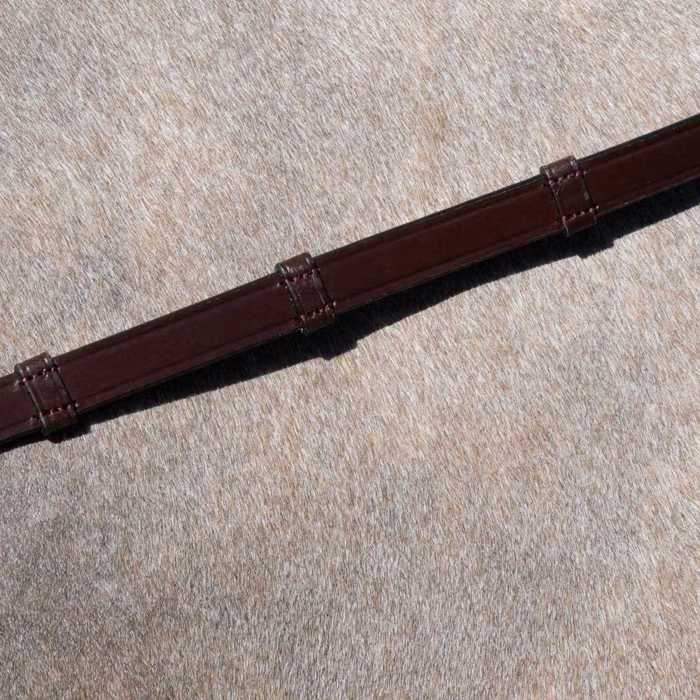 Dy'on 5/8 16 mm Full Leather Curb Reins 7 Loops Working – detailfoto 4