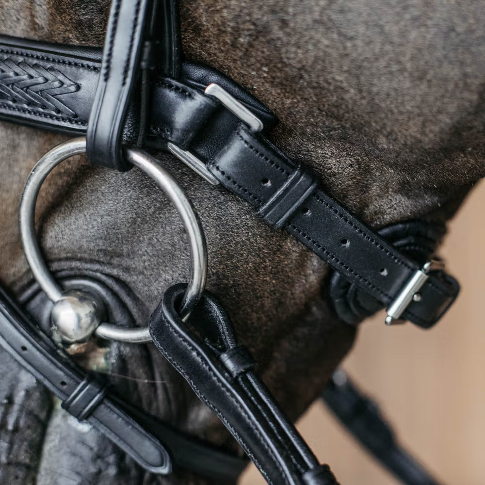 Dy'on Plaited Flash Noseband Hoofdstel with Pull back – detailfoto 6