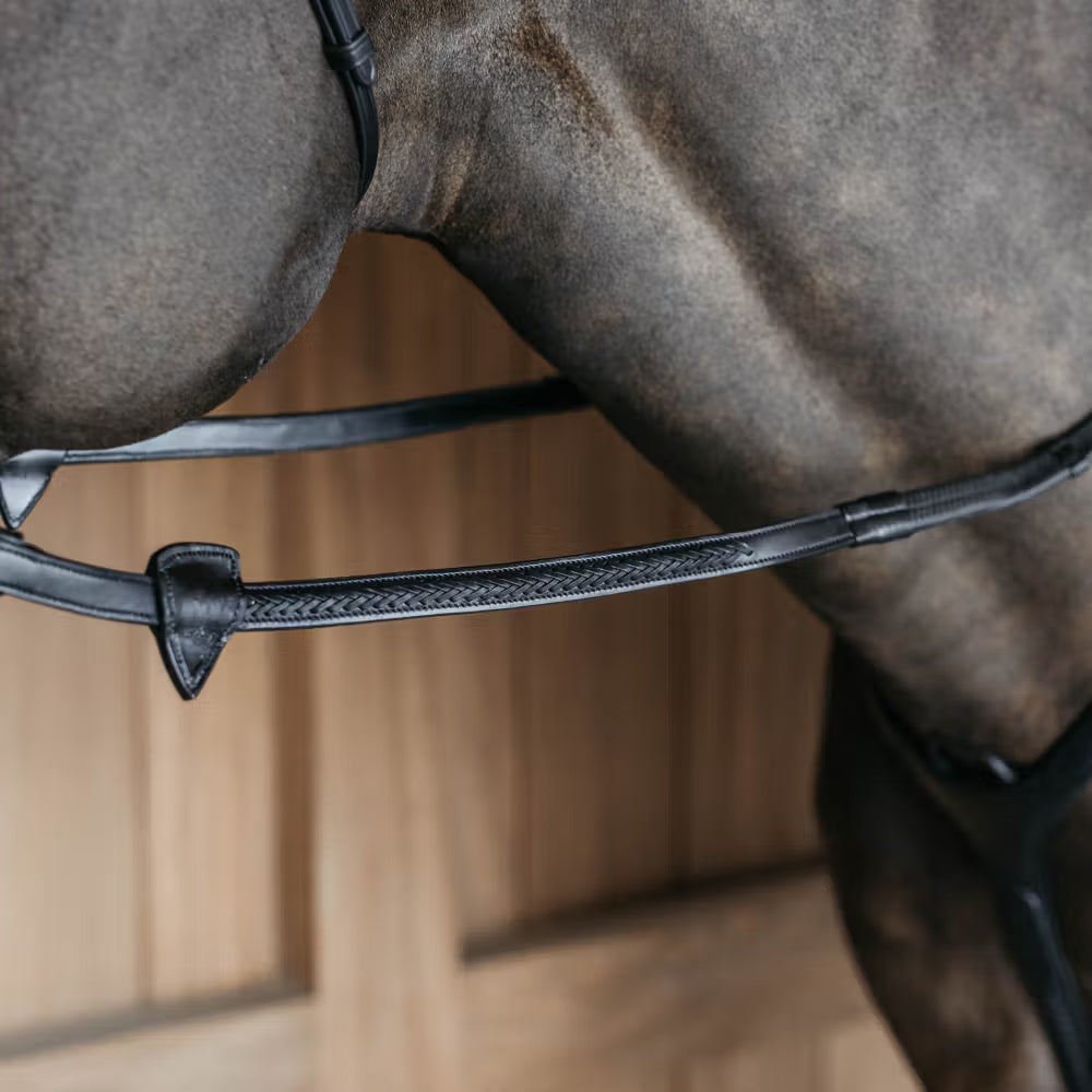 Dy'on 1/2'' Rubber Teugels met 7 Leder Stops - Gevlochten – detailfoto 5