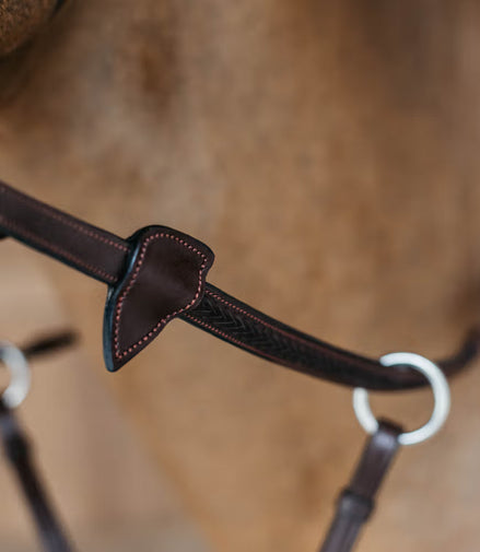 Dy'on 1/2'' Gummizügel mit 7 Lederstoppern - Geflochten