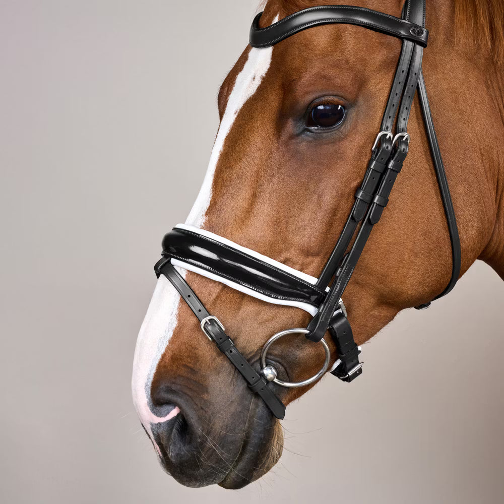 Dy'on Large Crank Noseband Hoofdstel With Flash - Working – detailfoto 3