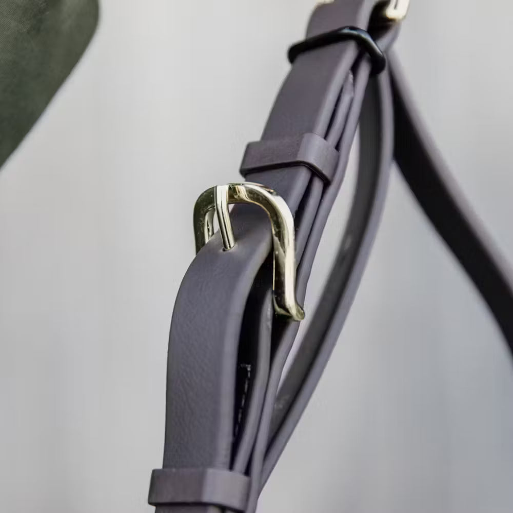 Kentucky Leder Presentatielijn Bruin met ketting 270 cm – detailfoto 2