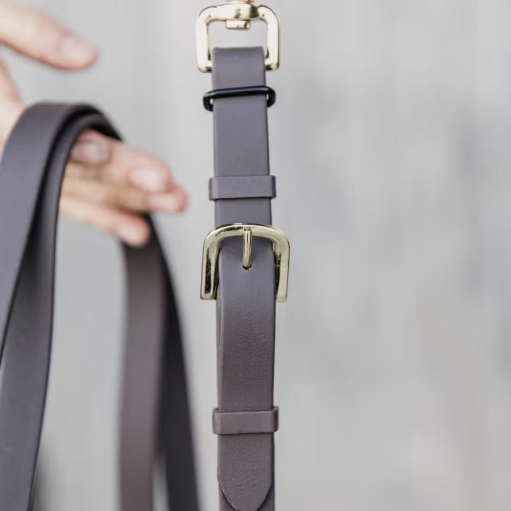 Kentucky Leder Presentatielijn Bruin met ketting 270 cm – detailfoto 4