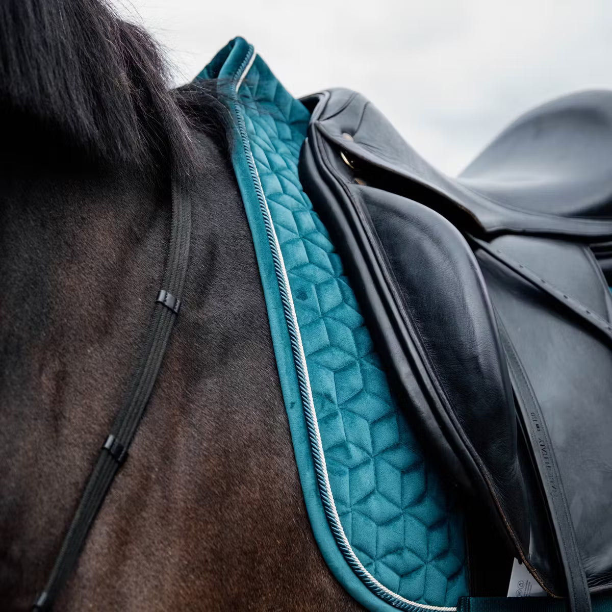 Kentucky Zadeldek Velvet Luxe Fluweel en Anatomisch Zadeldoeken - Maddelin Equestrian Kentucky