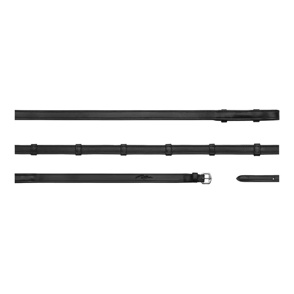 Dy'on 5/8 Hunter reins 7 loops (No stopper) New Eng. – teugels | Maddelin Equestrian
