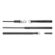 Rênes Dy'on en cuir/nylon Sloof 5/8 (13 mm) - Fonctionnelles