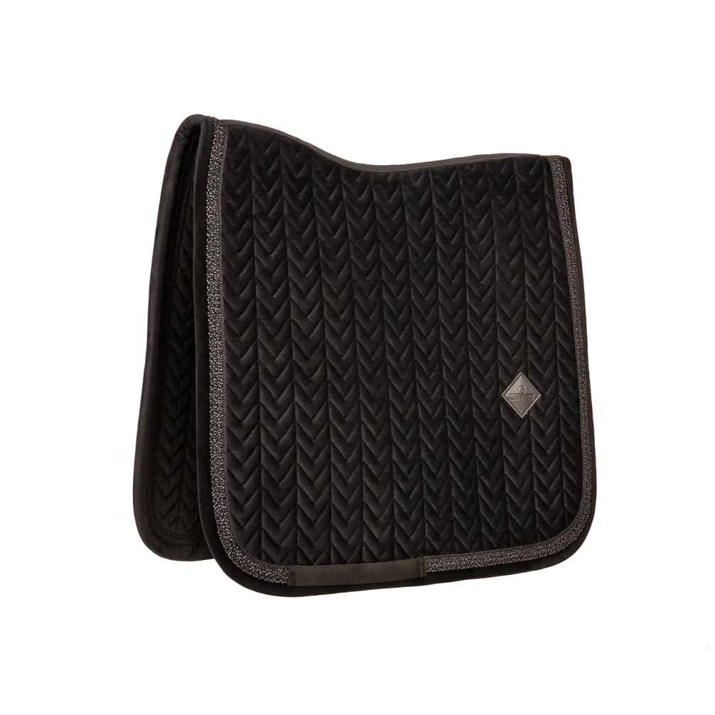 Kentucky Velvet Fishbone Zadeldoek met Glitter Koord