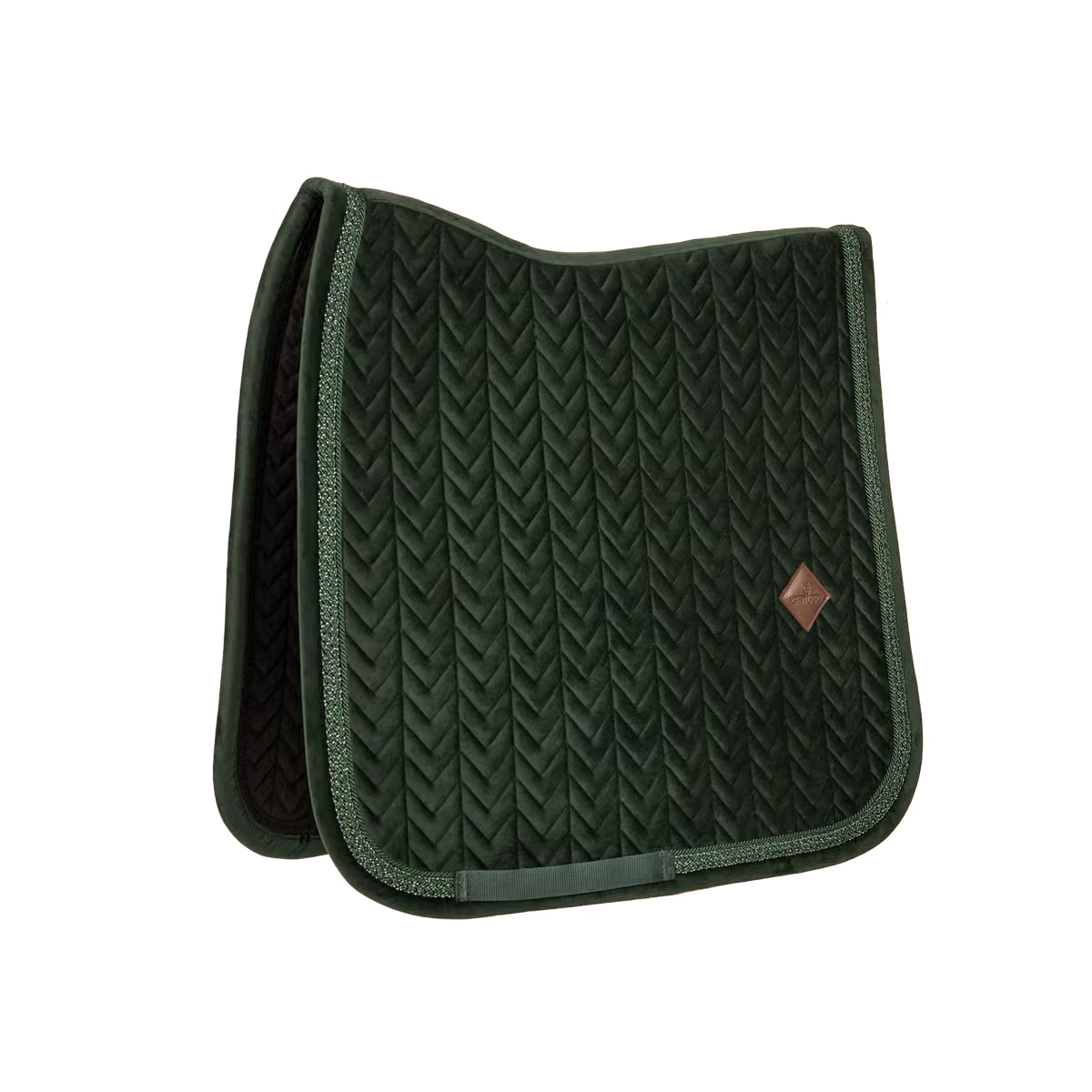 Kentucky Velvet Fishbone Zadeldoek met Glitter Koord