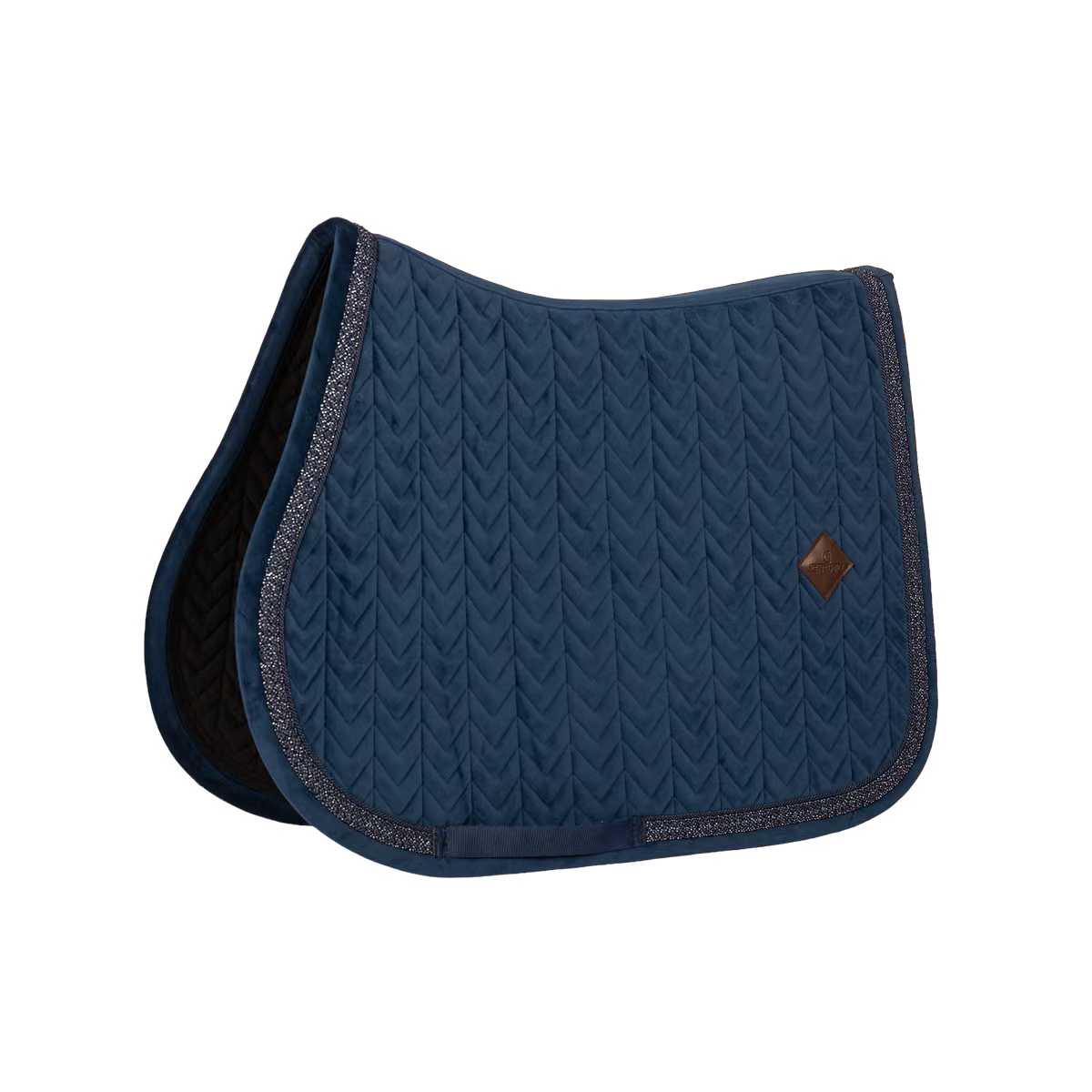 Kentucky Velvet Fishbone Zadeldoek met Glitter Koord
