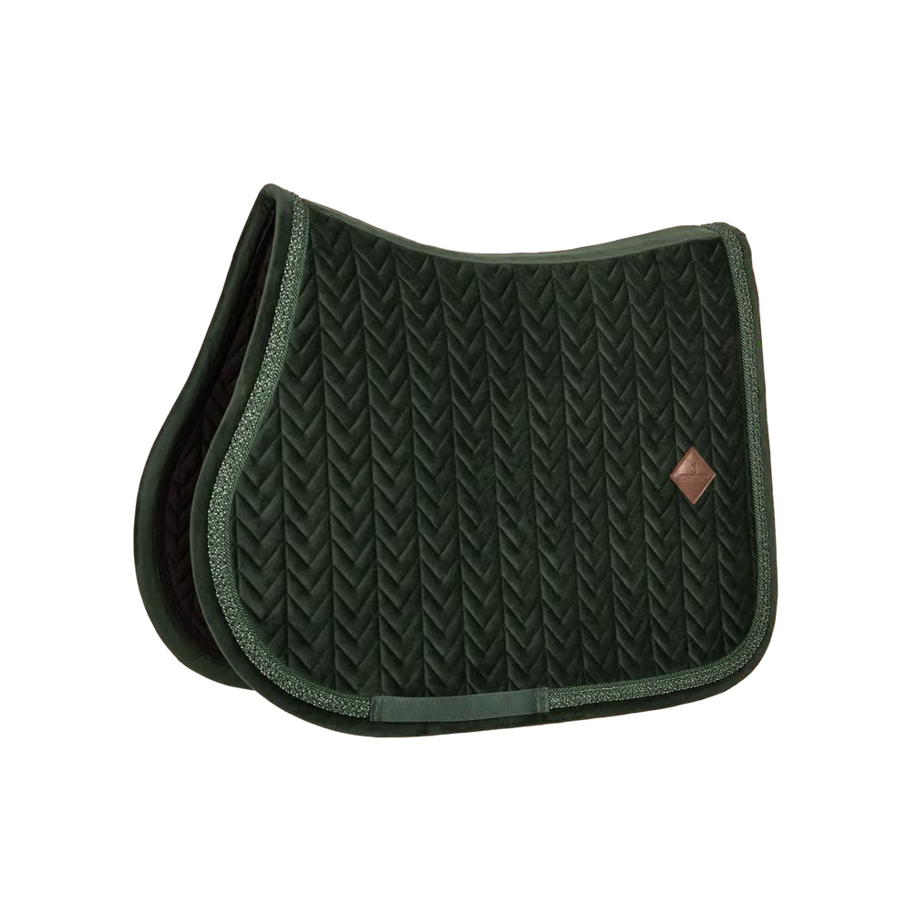 Kentucky Velvet Fishbone Zadeldoek met Glitter Koord