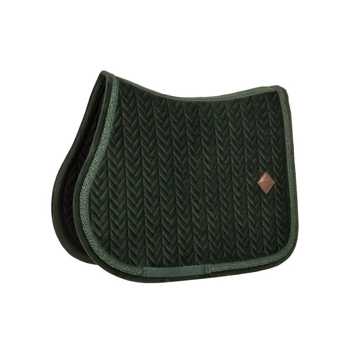 Kentucky Velvet Fishbone Zadeldoek met Glitter Koord