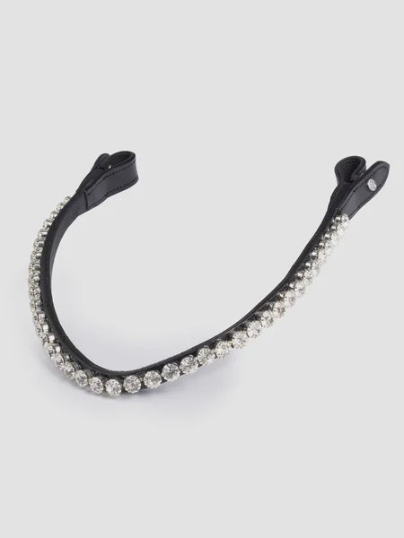 PS of Sweden Browband Big Crystal Black Leather Full