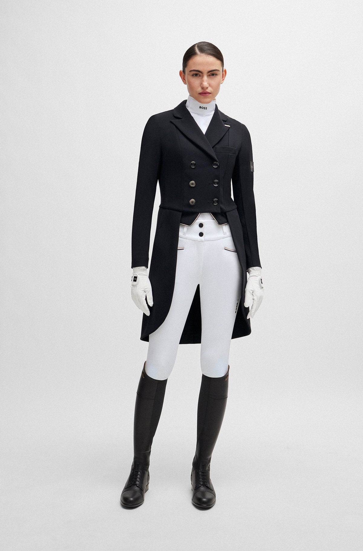 Pantalon d'équitation Boss Equestrian pour femme, taille haute, genouillères antidérapantes, modèle Hannah Core