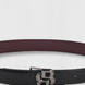 Boss Equestrian Rachel Reverse Belt Double B Riem Dames - Zwart / Deep Purple