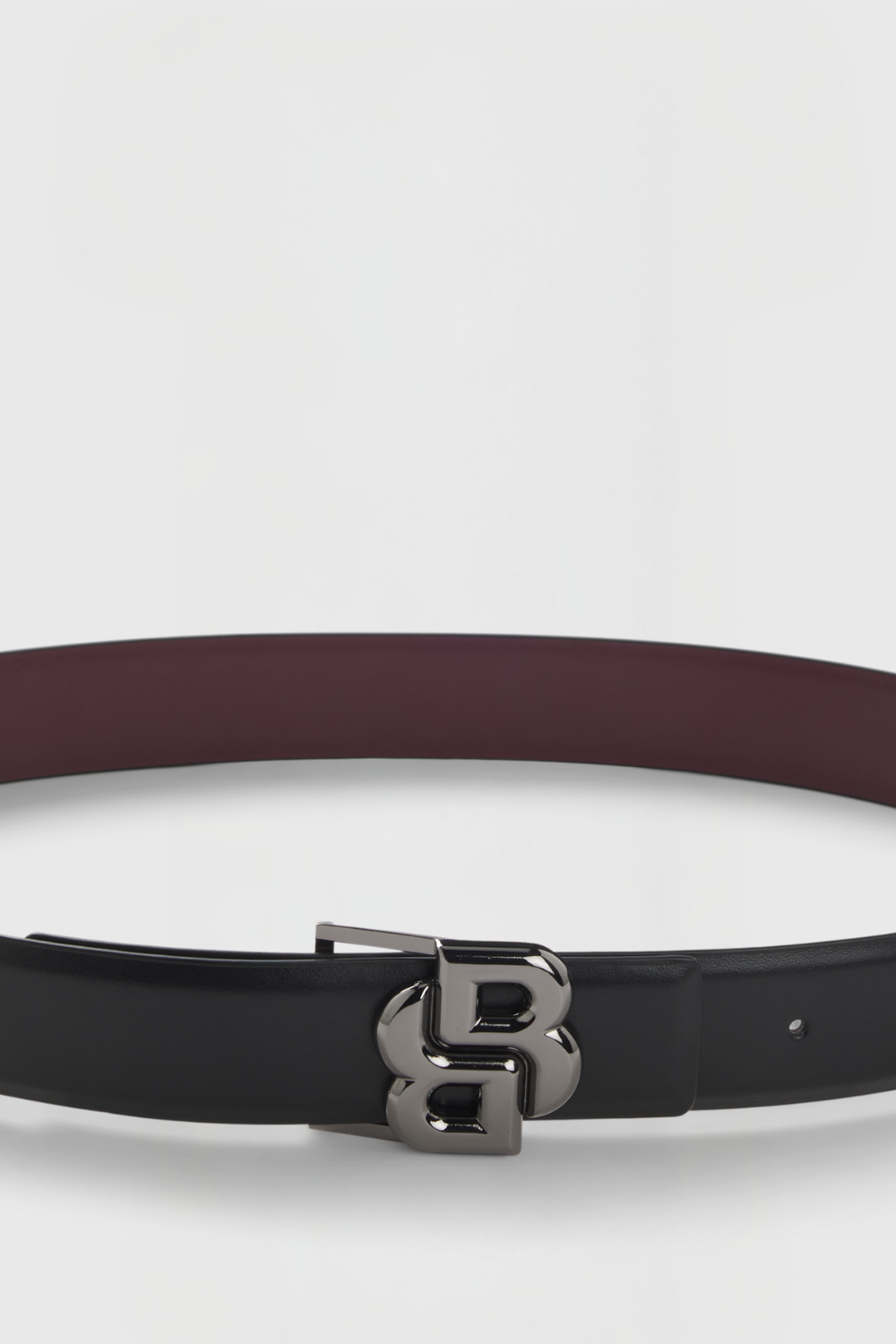 Boss Equestrian Rachel Reverse Belt Double B Riem Dames - Zwart / Deep Purple
