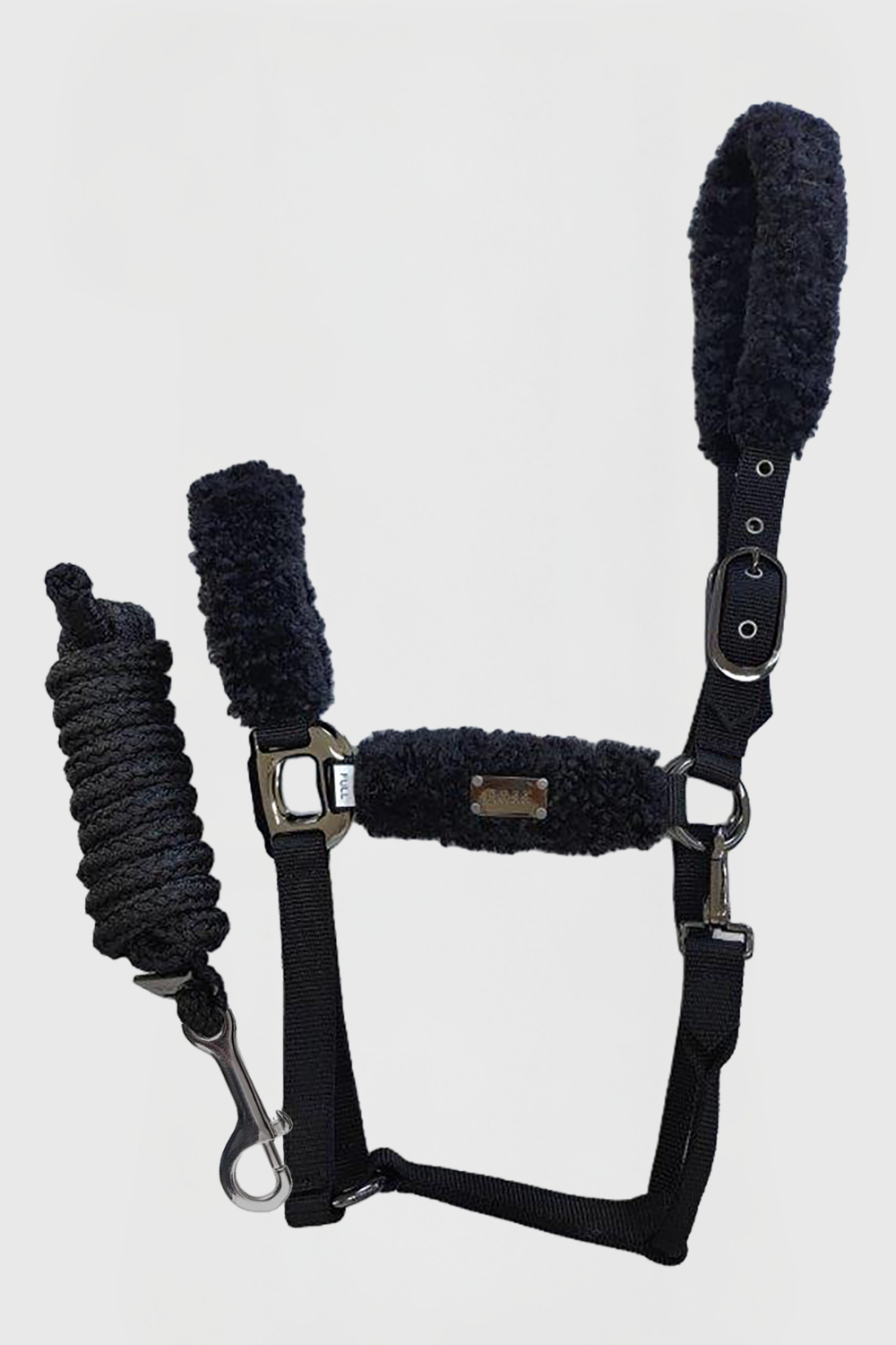 Boss Equestrian Santiago Halster & Panama Touw Set Zwart