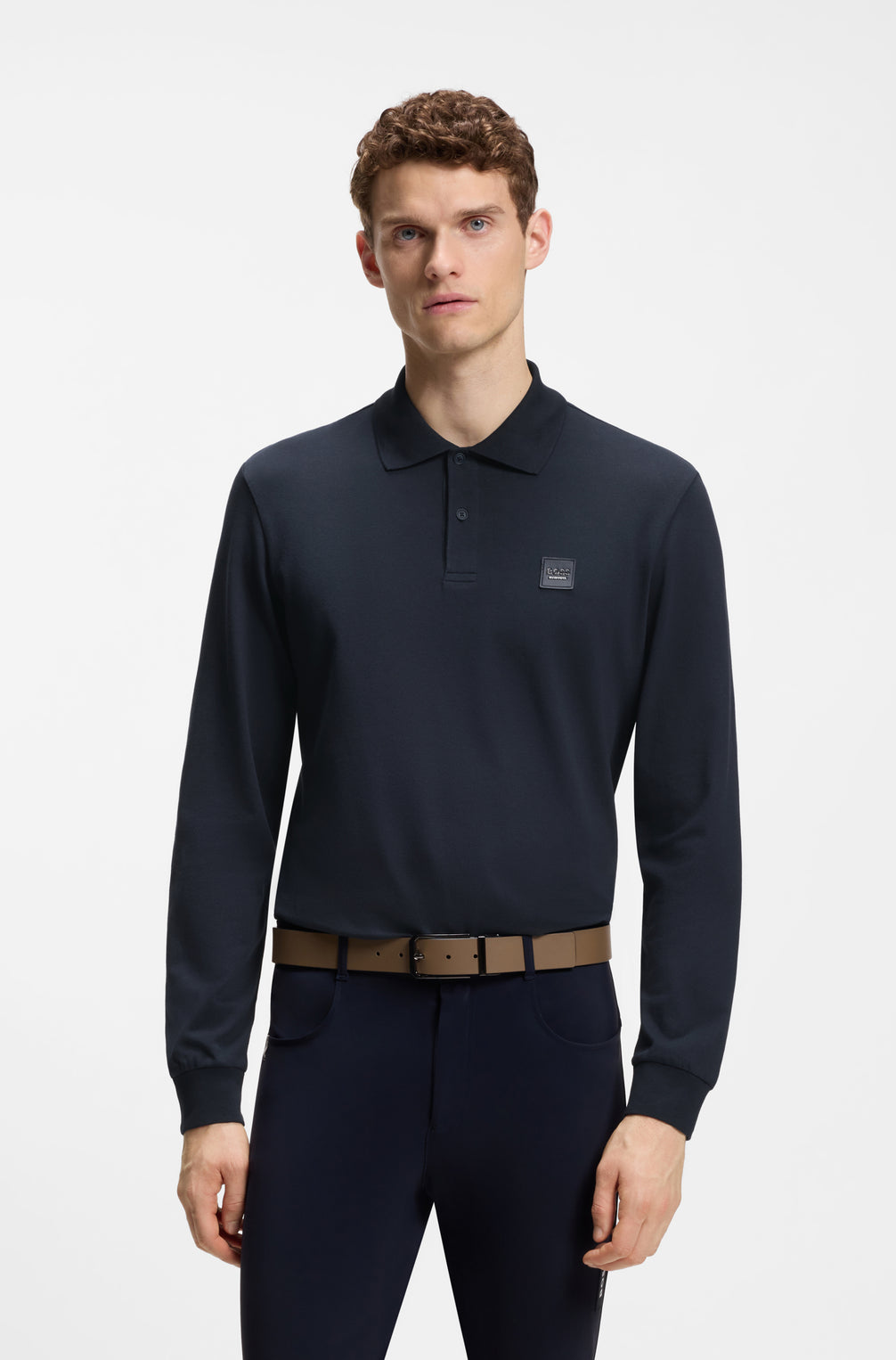 Boss Equestrian Marvis Polo Heren - Sky Captain