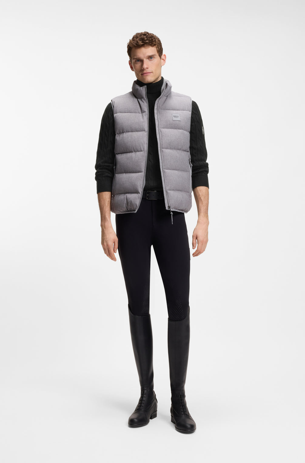 Boss Equestrian Jordan Kabeltrui Col Heren - Zwart