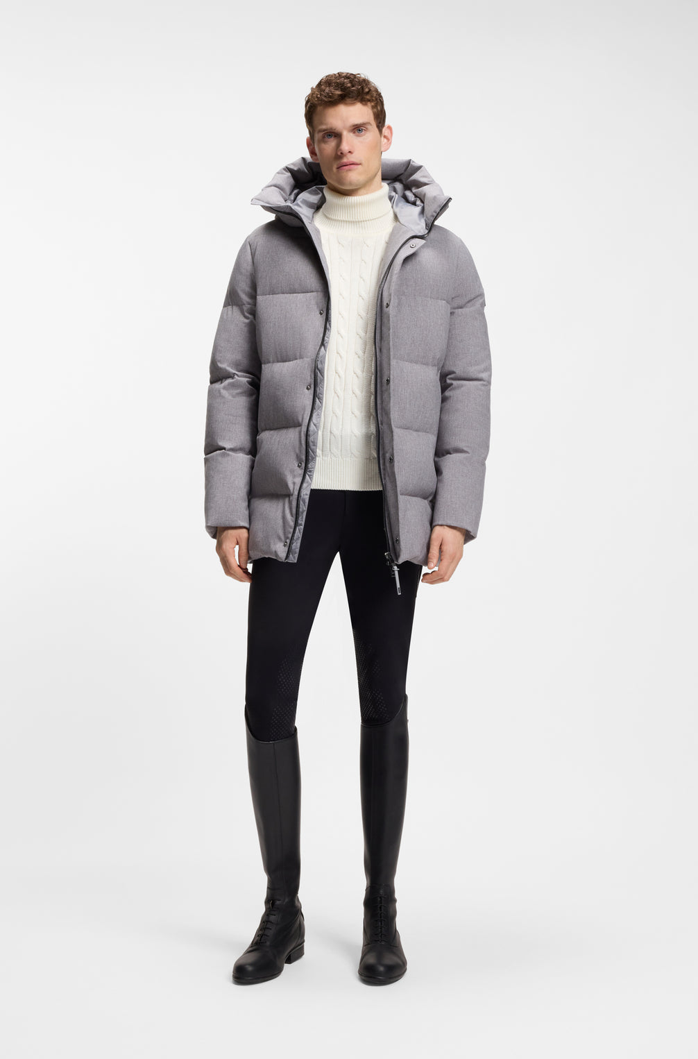 Boss Equestrian Jordan Kabeltrui Col Heren - Soft Cream