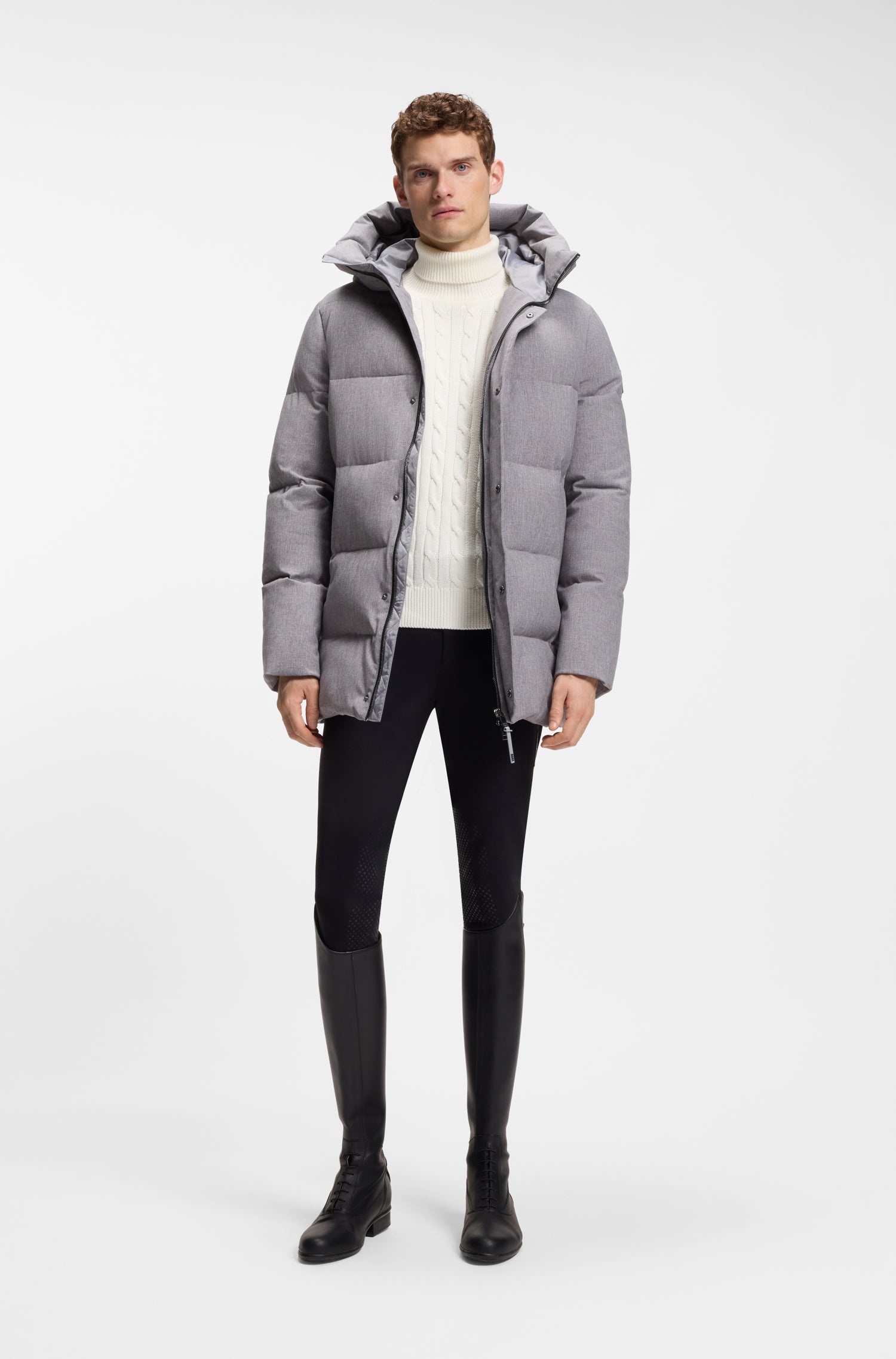 Boss Equestrian Jordan Kabeltrui Col Heren - Soft Cream