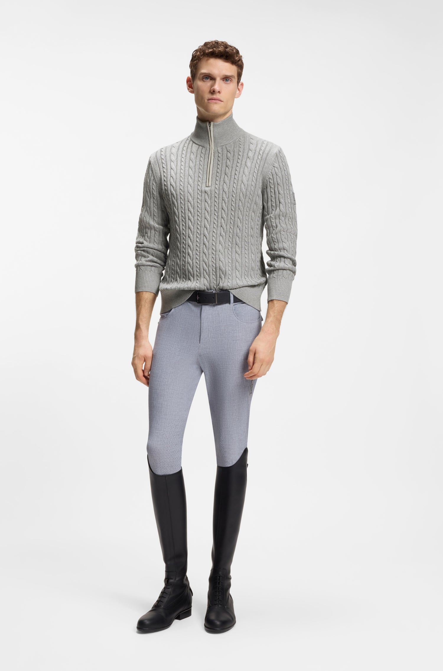 Boss Equestrian Jerome Kabeltrui Troyer Heren - Grijs
