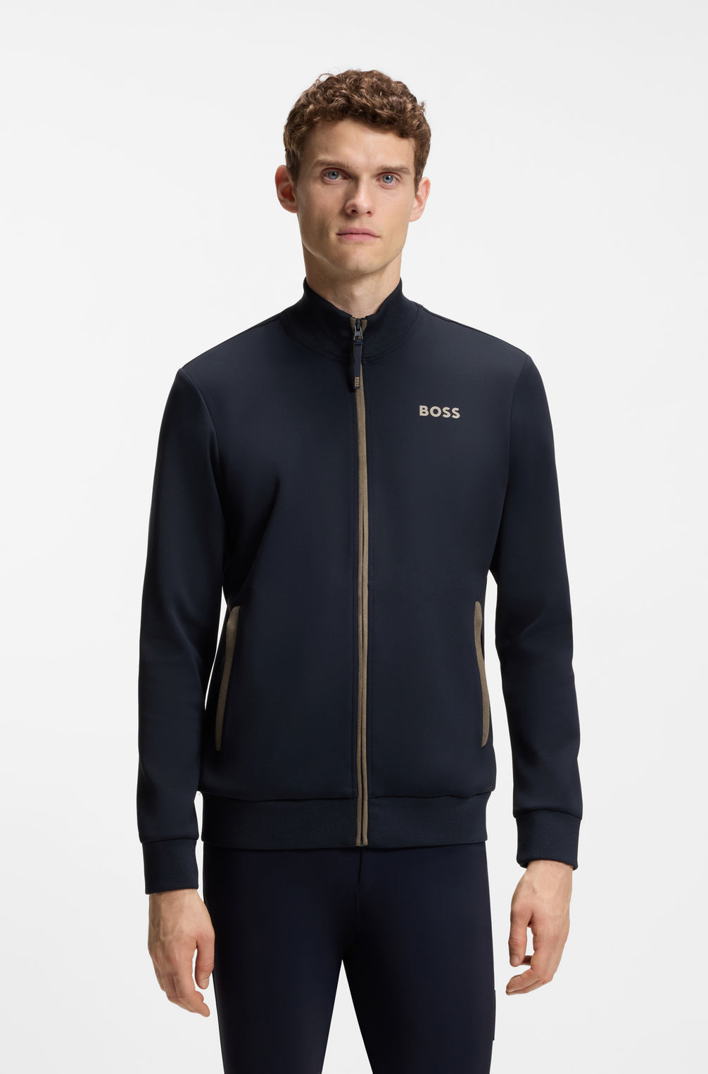 Boss Equestrian Sammy Function Cardigan Vest Heren - Sky Captain