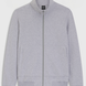 Boss Equestrian Steven Training Sweater Cardigan Heren - Zilvergrijs melange