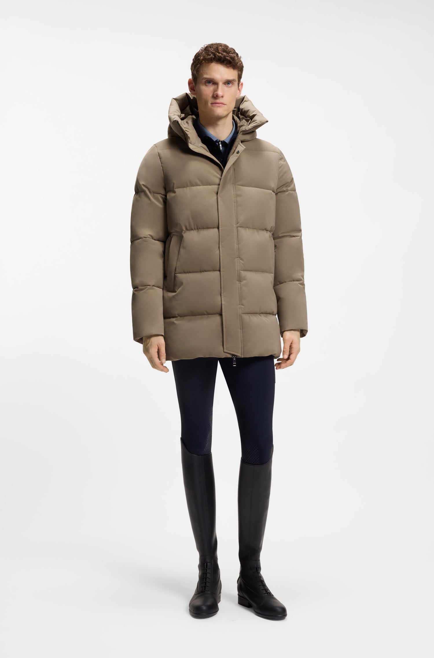 Boss Equestrian Jaden Puffer Parka Heren - Birchwood