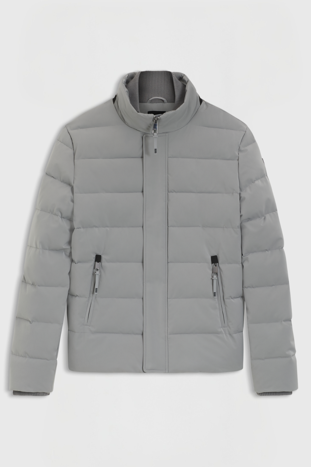 Boss Equestrian Jamie Puffer Velvet Jas Heren - Sharkskin