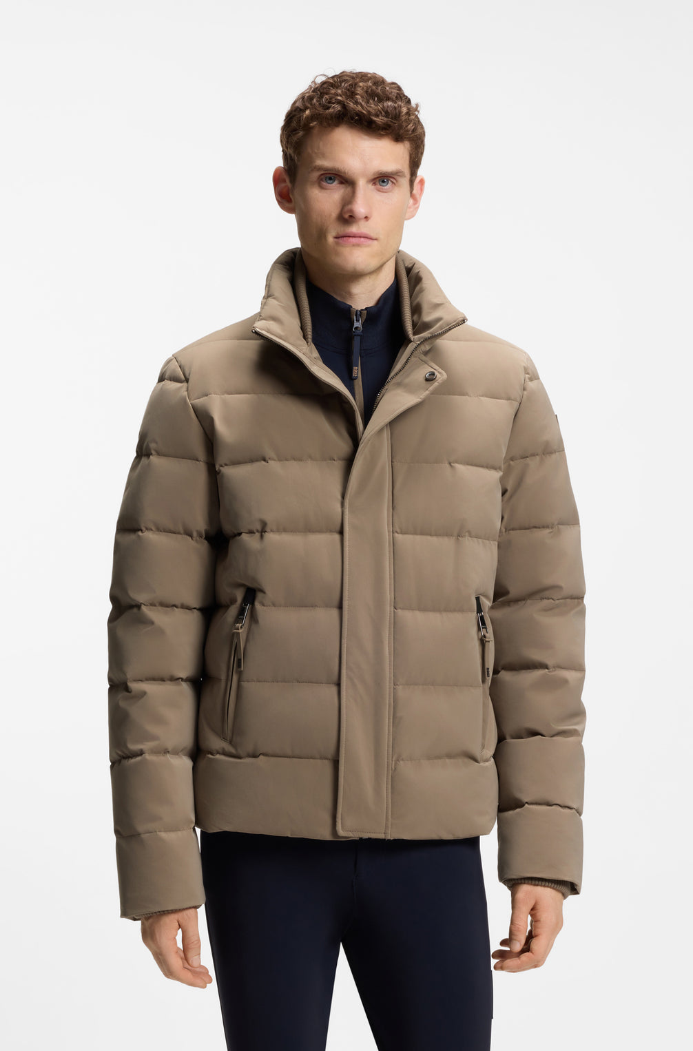 Boss Equestrian Jamie Puffer Velvet Jas Heren - Birchwood